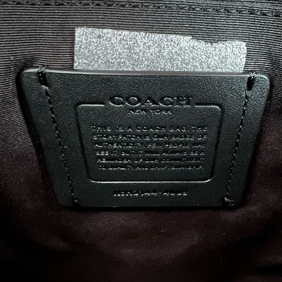 COACH Men’s Houston Flight Bag Signature Leather - Picture 8 of 11